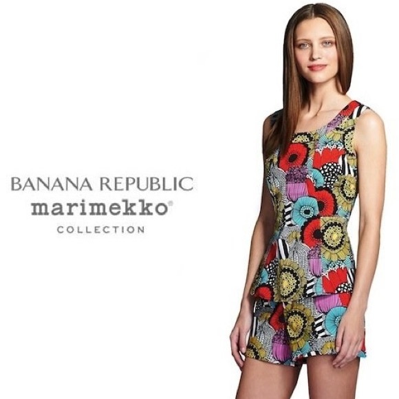 ✨RARE!✨ NWT BANANA REPUBLIC X MARIMEKKO | TOP + SHORTS | SZ 12 | SOLD OUT! ✨ - Picture 1 of 7